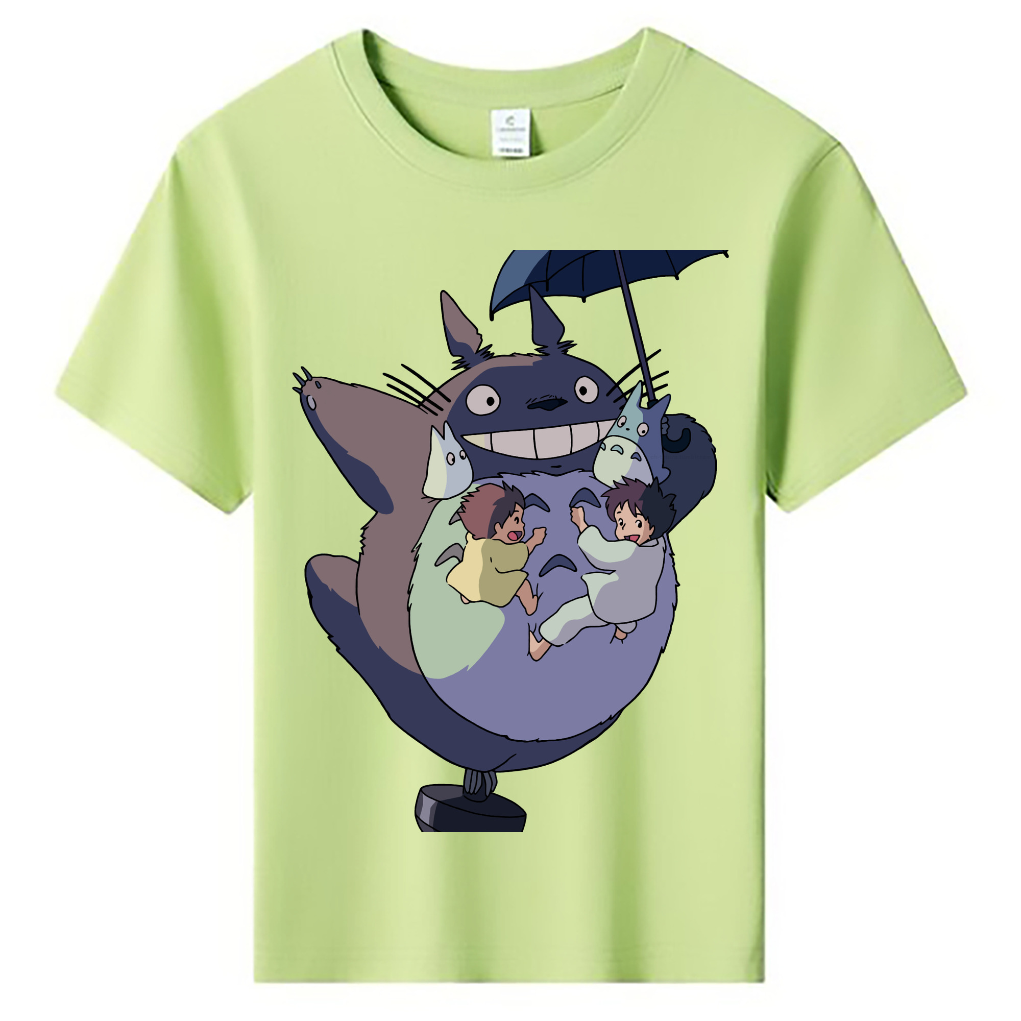 （画像用） となりのトトロ 草壁メイ 草壁サツキ My Neighbor Totoro Satsuki Kusakabe Mei Kusakabe 綿100％キッズTシャツ（フロントプリント）